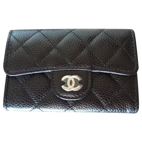 porte monnaie chanel noir|CHANEL Pre.